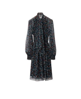 Ditsy Floral Silk Dress