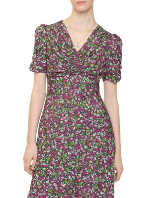 Ditsy Floral Silk Mini Dress