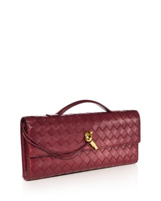 Andiamo Intrecciato Leather Clutch