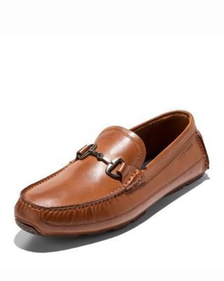 Men's Hutchison Grand Brown Leather Driving Loafers