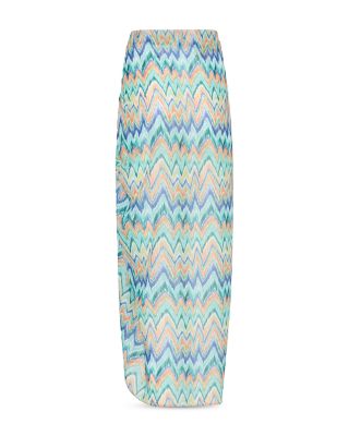 Tropical Chevron Swim Cover Up Sarong