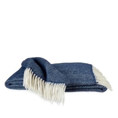 Herringbone Merino Wool Throw 