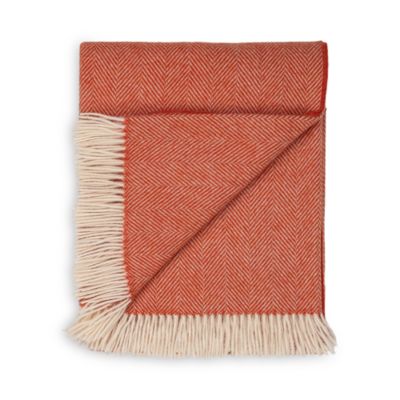 Herringbone Merino Wool Throw 