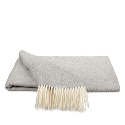 Herringbone Merino Wool Throw 