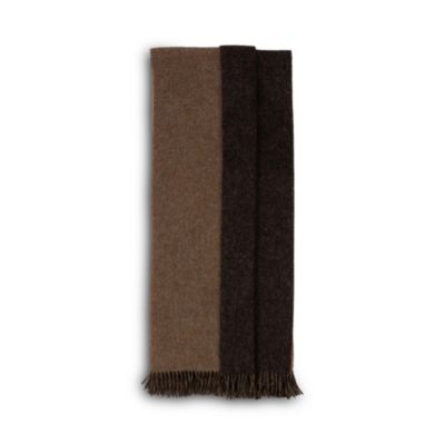 The Gentlemen's Collection Reversible Double Cloth Lambswool Throw