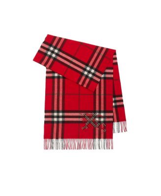  Wide Cross Stitch EKD Check Cashmere Scarf