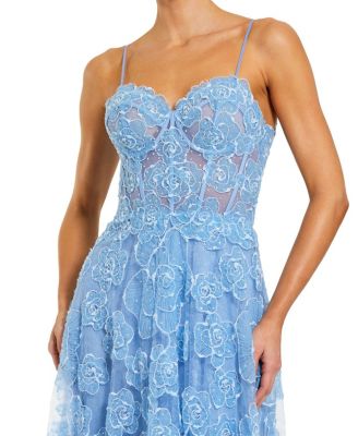 Sweetheart Floral A Line Gown