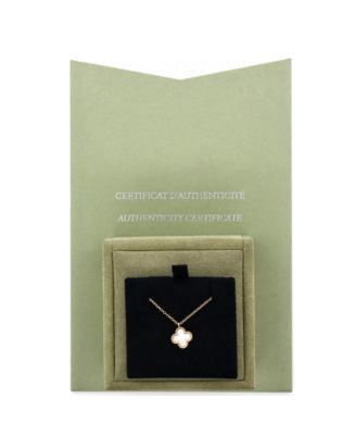 Sweet Alhambra Pendant Necklace 18K Gold and Mother of Pearl, 15 - 15.75"