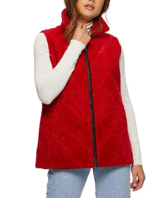 Reversible Shearling Lamb Vest