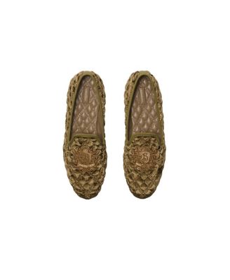  Women&#39;s Quilted Velvet Estate Slippers