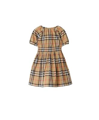 Girls' Check Cotton Dress - Baby, Little Kid
