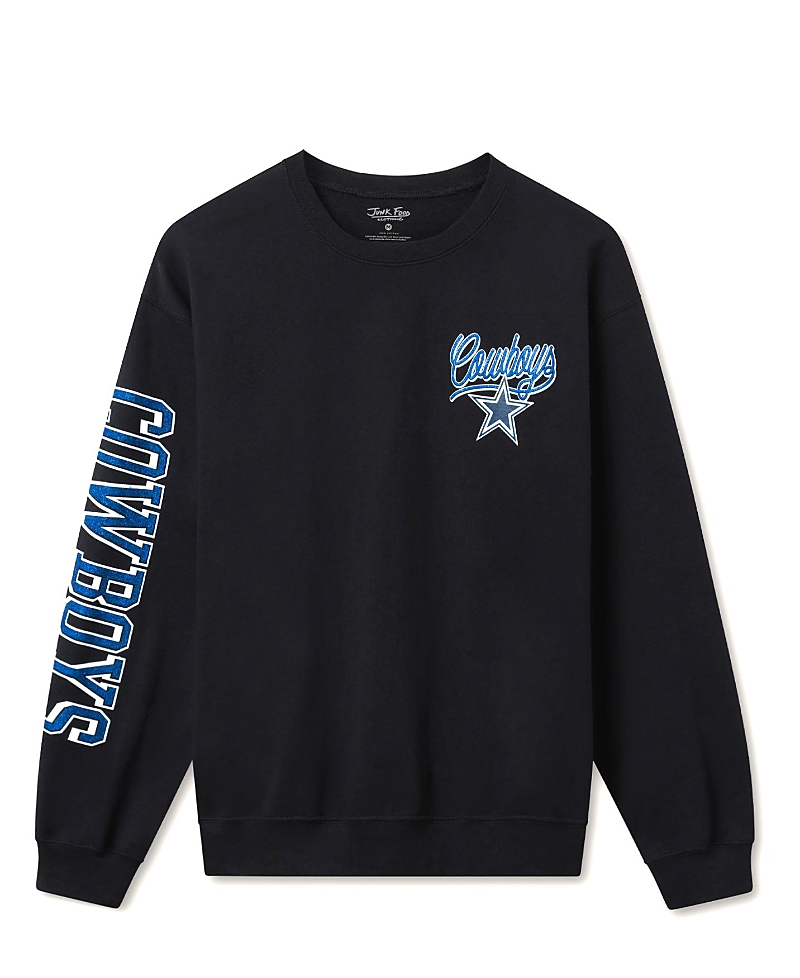 Junk Food Clothing Unisex Nfl Dallas Cowboys Glitter Flea Market Crew Fleece