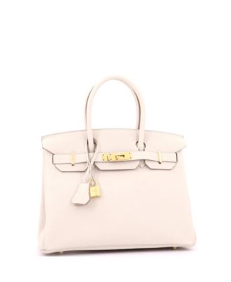Birkin 30 Handbag Light Togo with Gold Hardware