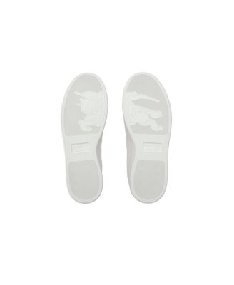  Men's Embossed Check Leather Set Sneakers