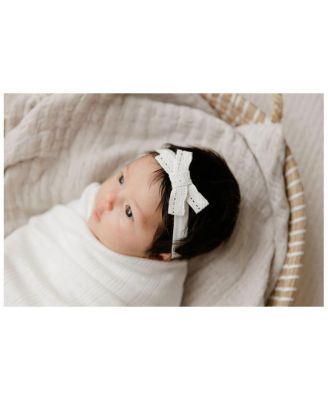  Girls' Lace Trim Pointelle Headband - Baby