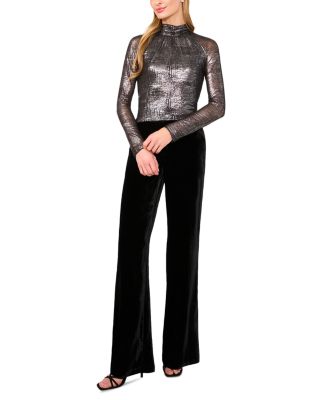 Sofina Ruched Turtleneck Top