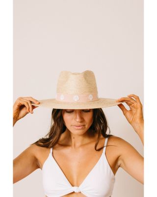 Shell Haven Palm Straw Sun Hat