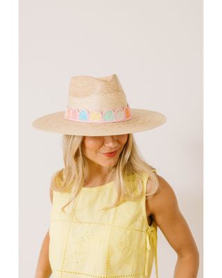 Pastel Kandy Crochet Palm Straw Hat