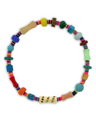 Men's 14K Yellow Gold Deeper Journey Rainbow Sapphire Swirl Vinyl Beaded Bracelet