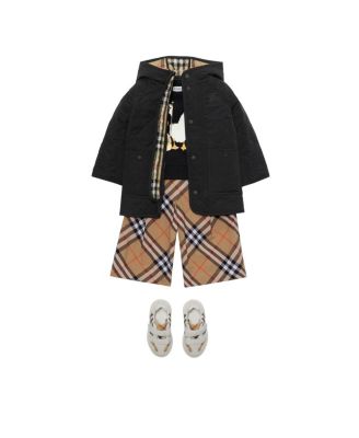 Unisex Check Cotton Trousers - Baby, Little Kid