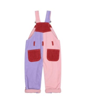 Girls' Rosebed Patchwork Chunky Cord Overalls - Baby, Little Kid, Big Kid