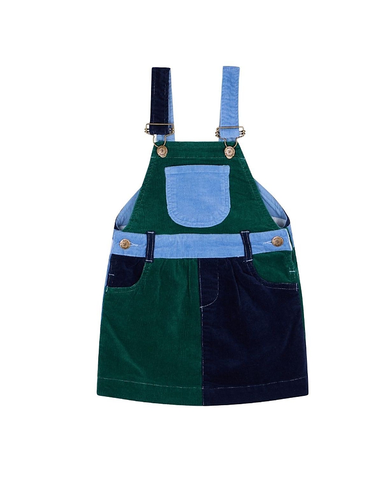 Dotty Dungarees Girls' Blackthorn Patchwork Corduroy Overall Dress - Baby, Little Kid