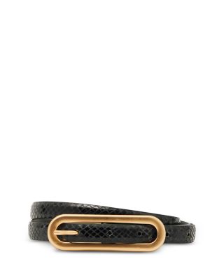 Women's Chaya Snake Embossed Leather Belt