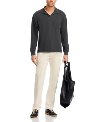 Long Sleeve Cotton Polo Shirt