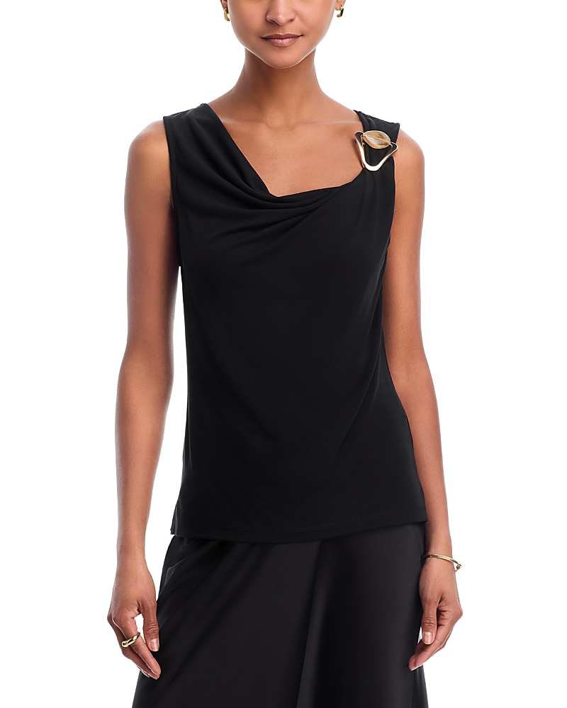 Aqua Jersey Hardware Sleeveless Top - Exclusive
