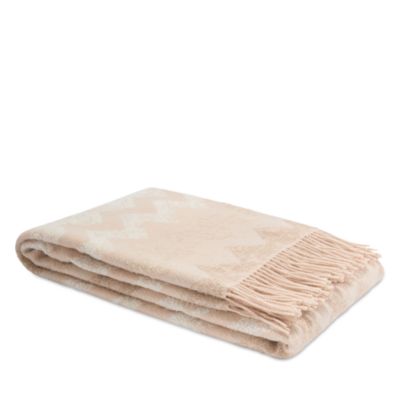 Gessetti Jacquard Wool Blend Throw