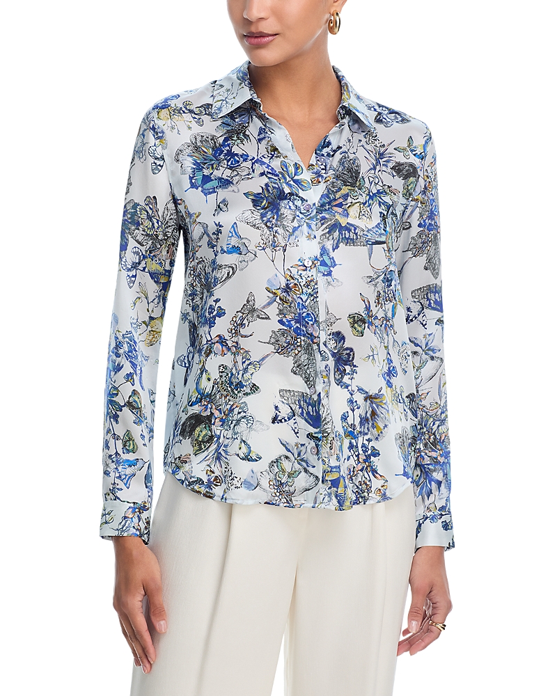 L'Agence Tyler Printed Silk Blouse