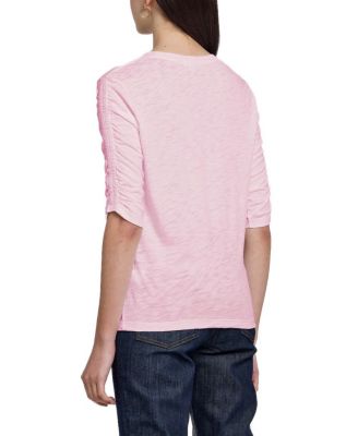 Ruched Half Sleeve Tee