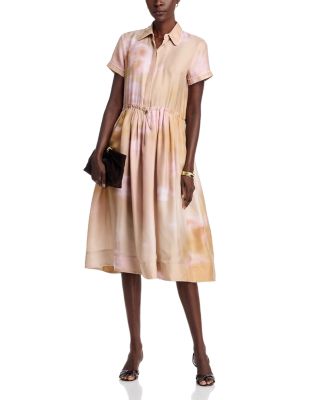 Silk Short Sleeve Polo Dress