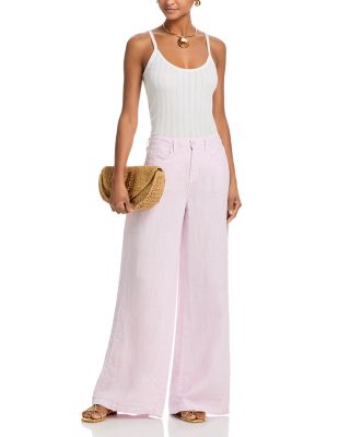 Amara High Rise Wide Leg Linen Pants