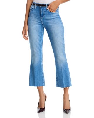 Kendra High Rise Crop Flare Jeans in Getty