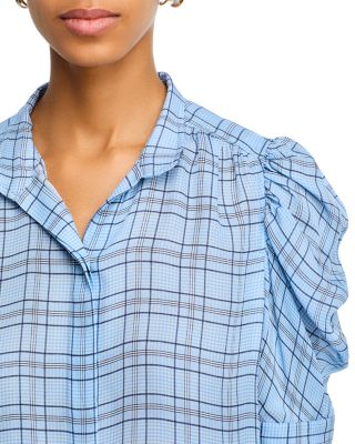 The Plaid Gillian Silk Blouse