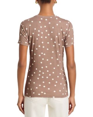 Ressi Crewneck Polka Dot Print Tee
