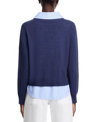 Collared Layered Cardigan