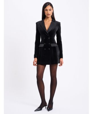  Calista Velvet Blazer Mini Dress
