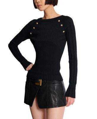  Knit Top with Buttons