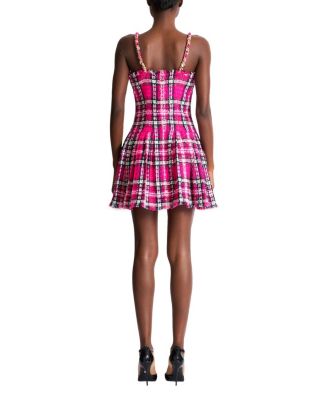  Plaid Dress with Chain Straps