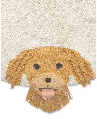 Lorena Canals Wouf Wouf Washable Rug Dogs 4'7"x4'7" Round Area Rug