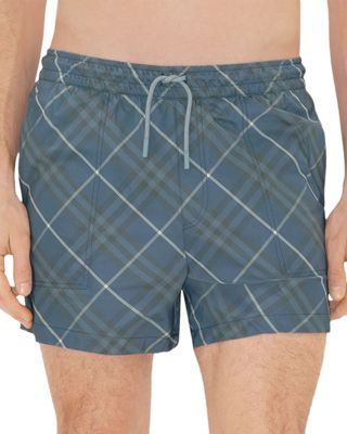 Relaxed Fit Check 4.1" Swim Shorts