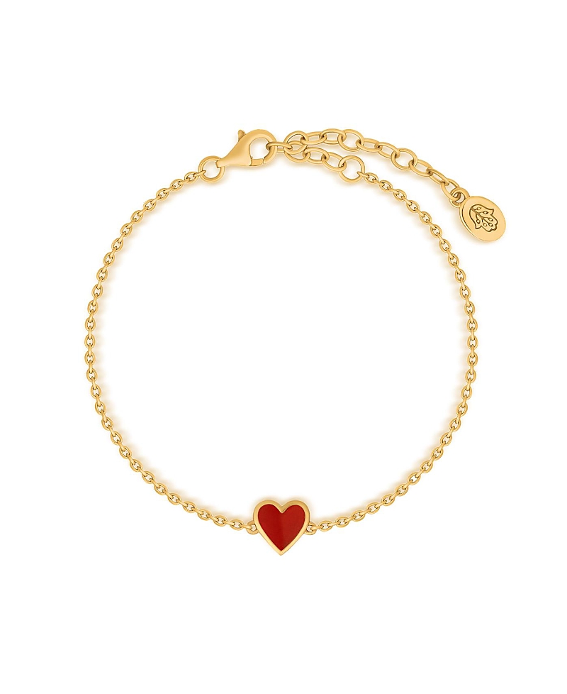 Karma and Luck Soulful Passion Carnelian Heart Bracelet