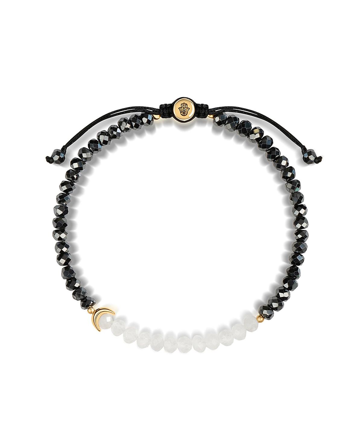 Karma and Luck Visualize Light Moon Hematite Moonstone Luck Bracelet