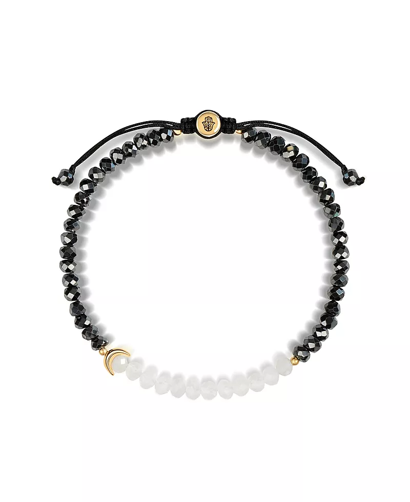 Karma and Luck Visualize Light Moon Hematite Moonstone Luck Bracelet