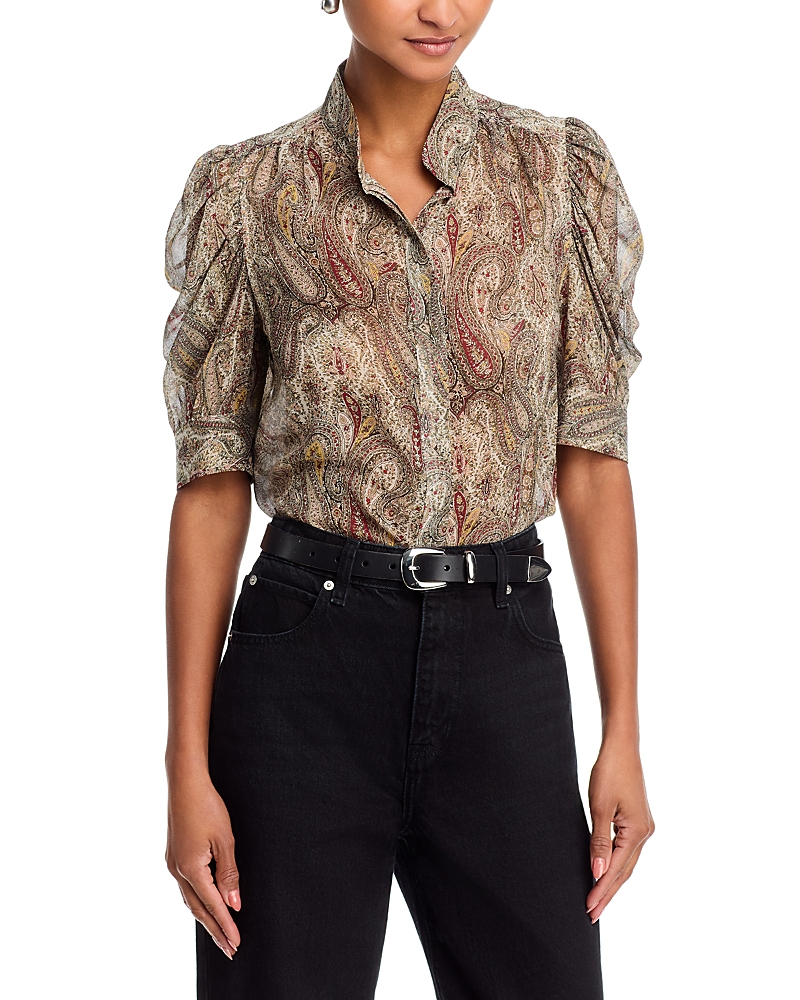 Frame The Paisley Gillian Silk Blouse