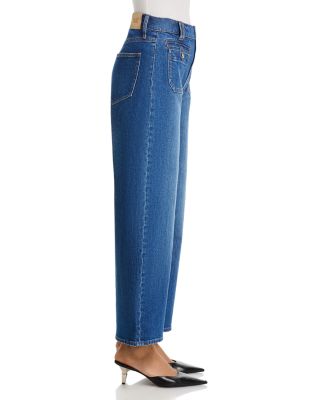 Arellia High Rise Barrel Ankle Jeans in Paradox