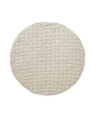 Unisex Stone Washed Linen Quilted Playmat - Baby