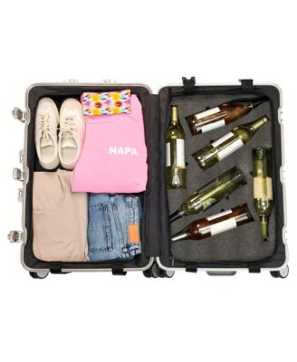 VinAluminum 12-Bottle Wine & Spirits Suitcase